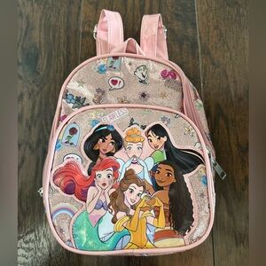Disney Pink Glitter Princess Mini Backpack